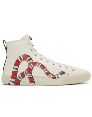 gucci snake sneaker white